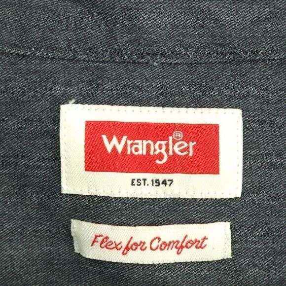 Wrangler 3XL Charcoal Button Down - Picture 6 of 10